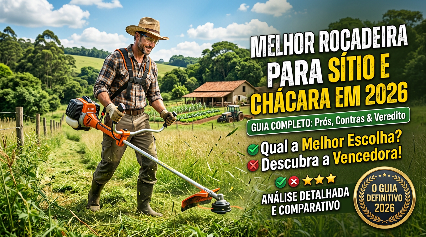 Melhores Roçadeiras para Sítios e Chácaras