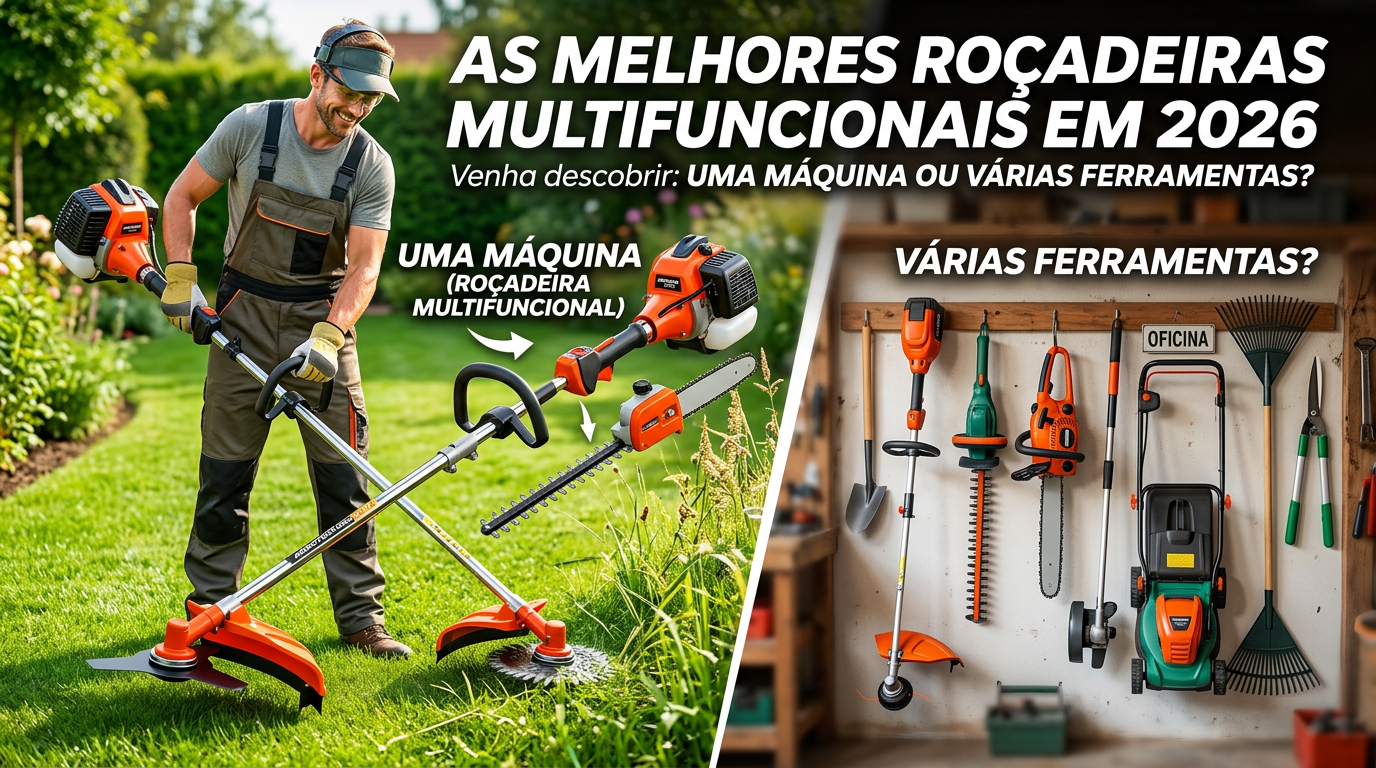 5 Melhores Roçadeiras Multifuncionais de 2026: Guia Completo + Ranking Atualizado