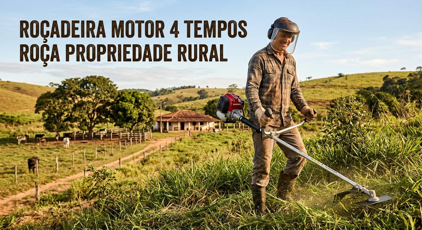 As 5 Melhores Roçadeiras 4 Tempos para Sítios e Chácaras em 2026: Guia Técnico + Ranking Definitivo