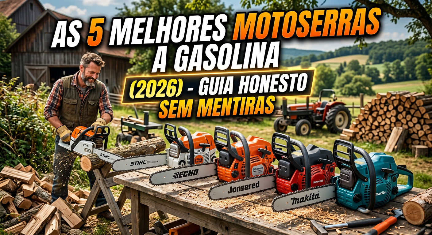 as 5 melhores motoserras a gasolina